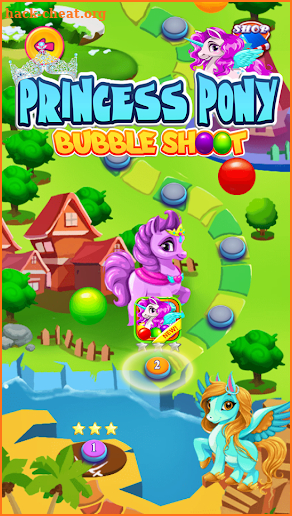 Bubble Shoot Princess Pony screenshot