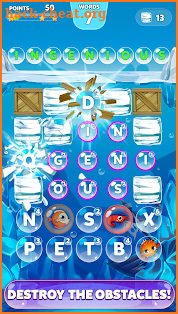 Bubble Words Game - Search and Connect the Letters screenshot