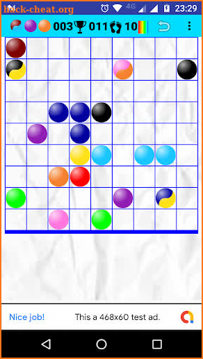 Bubbles in Line screenshot