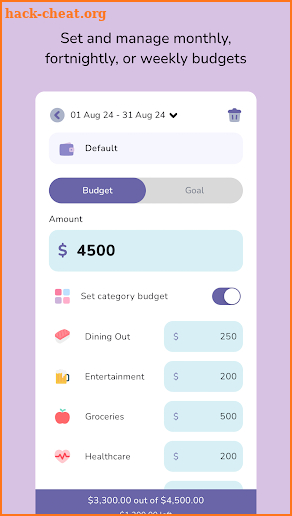 Budgeting App - Spend Tracker screenshot