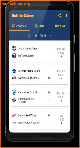 Buffalo Sabres: Livescore & News screenshot