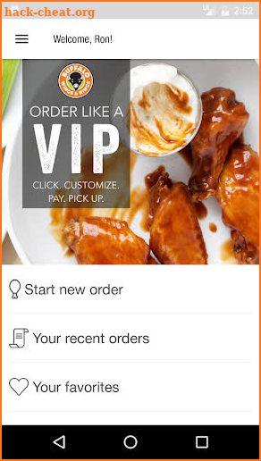 Buffalo Wings & Rings Ordering screenshot