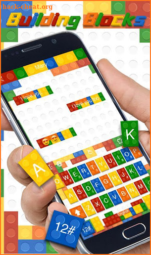 Building Blocks Keyboard Theme screenshot