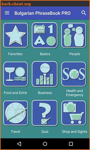 Bulgarian Phrasebook Pro screenshot