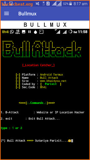 Bullmux - Commands and Tools for Termux screenshot