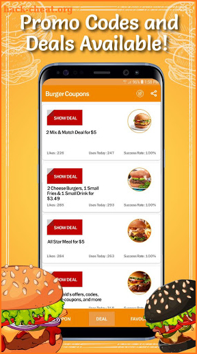 Burger Coupons screenshot