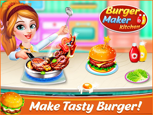 Burger Maker: Fast Food Cooking Kitchen screenshot