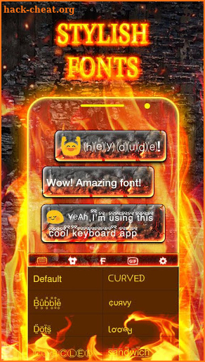 Burning Animated Keyboard screenshot