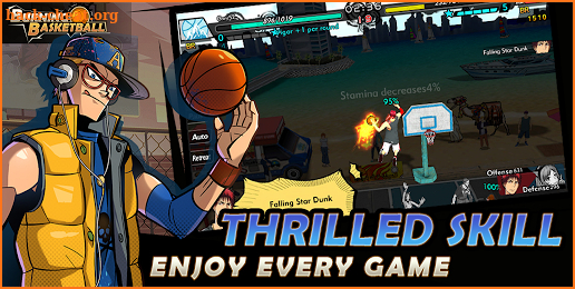 Burning Basketball screenshot