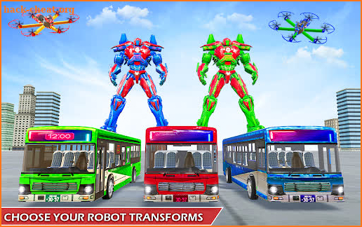 Bus Robot Car Game: Drone Robot Transforming Game screenshot