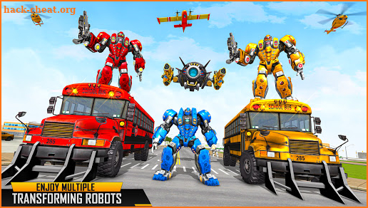 Bus Robot Car Game: Space Robot Transform War screenshot