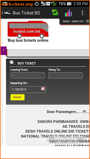 Bus Ticket BD screenshot