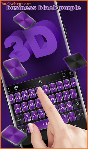 Business Black Purple Keyboard Theme screenshot