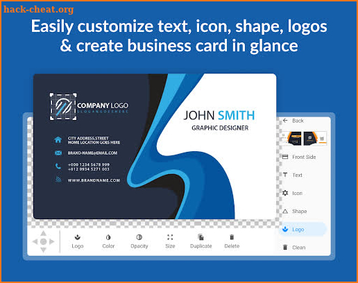 Business Visiting Card Maker screenshot