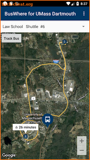 BusWhere for UMass Dartmouth screenshot