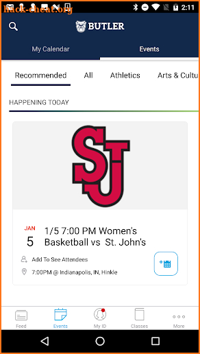 Butler University App screenshot