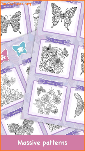 Butterflies Coloring Books screenshot