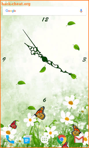 Butterfly Clock Live Wallpaper screenshot