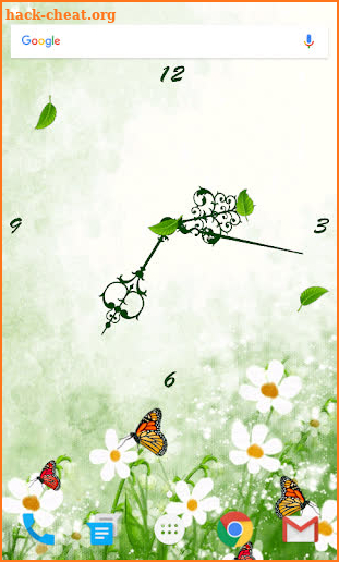 Butterfly Clock Live Wallpaper screenshot