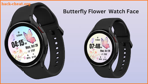 Butterfly Flower  Watch Face screenshot