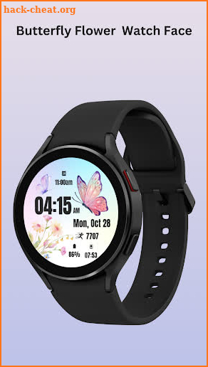 Butterfly Flower  Watch Face screenshot