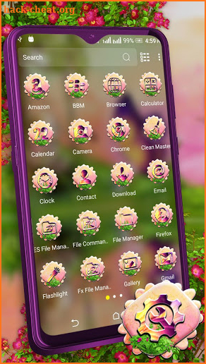 Butterfly Girl Nature Launcher Theme screenshot