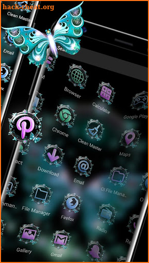 Butterfly Glitter Launcher Themes screenshot