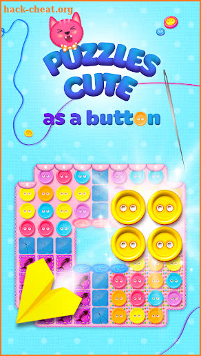 Button Cat: match 3 cute cat puzzle games screenshot