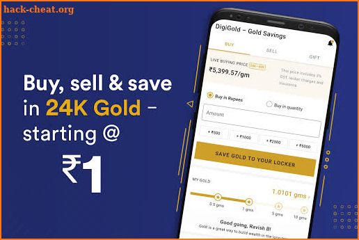 Buy gold | Get gold loan - Safe & Secure Gold App screenshot