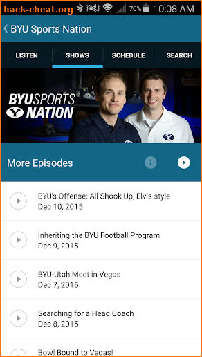 BYUradio screenshot