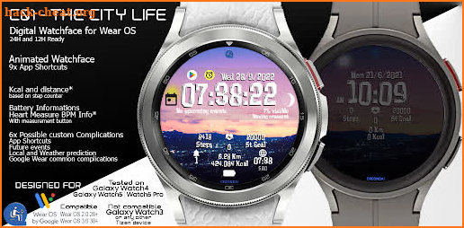 C01 - City Life for Wear OS screenshot