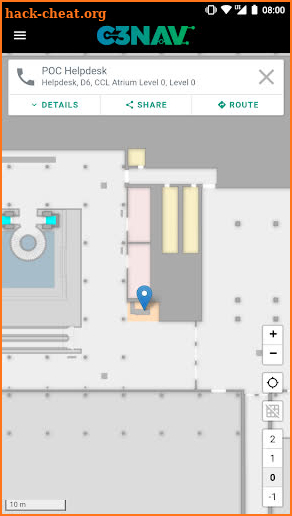 c3nav – 35c3 indoor navigation screenshot