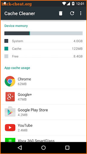 Cache Cleaner screenshot