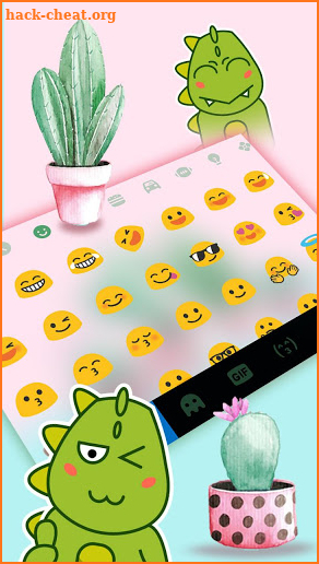 Cactus Garden Keyboard Theme screenshot