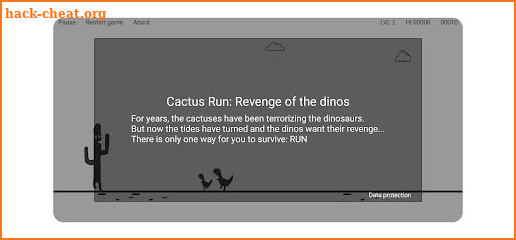 Cactus Run Classic - Dino jump screenshot