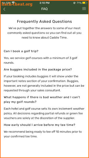 Caddy Time screenshot