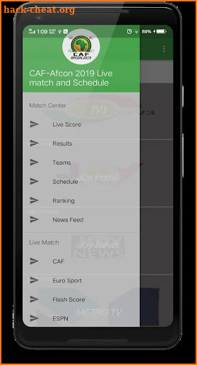 CAF-Afcon 2019 Live Match and Schedule screenshot