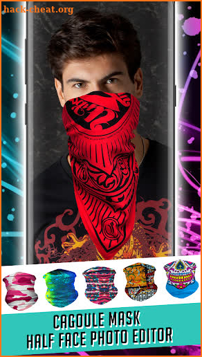 Cagoule Mask Half Face Photo Editor screenshot