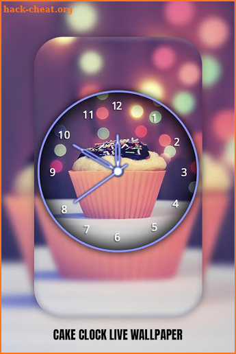 Cake Clock Live Wallpaper screenshot