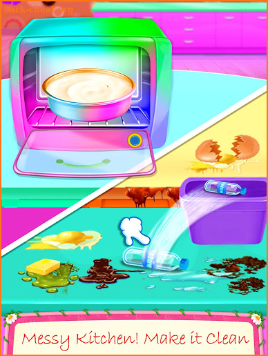 Cake Maker Simulator & Cleaning Game screenshot