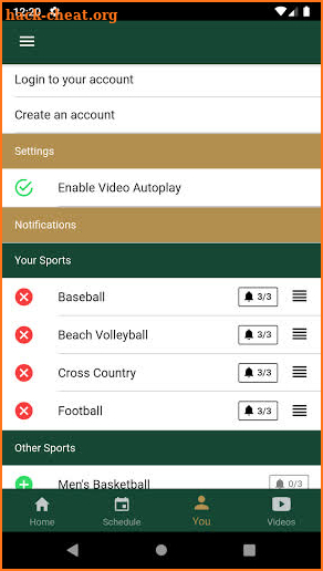 Cal Poly Athletics screenshot