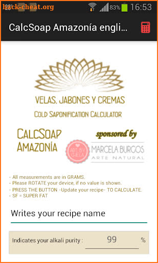 CalcSoap Amazonia English screenshot