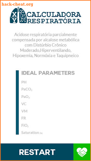 Calculadora Respiratória screenshot