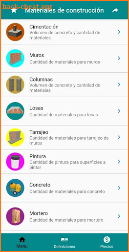 Calcular materiales de construcción screenshot