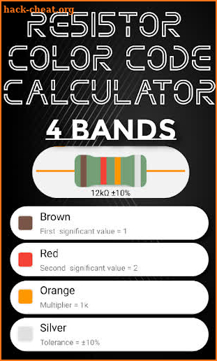 Calculator for Resistor Color Code - Hd Movies screenshot