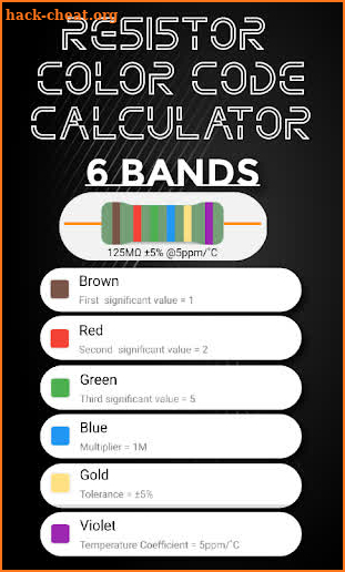 Calculator for Resistor Color Code - Hd Movies screenshot