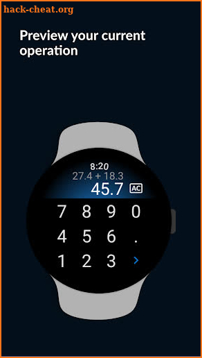 Calculator for Wear OS screenshot