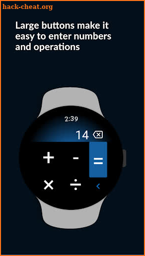 Calculator for Wear OS screenshot