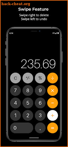 Calculator iOS iPhone screenshot