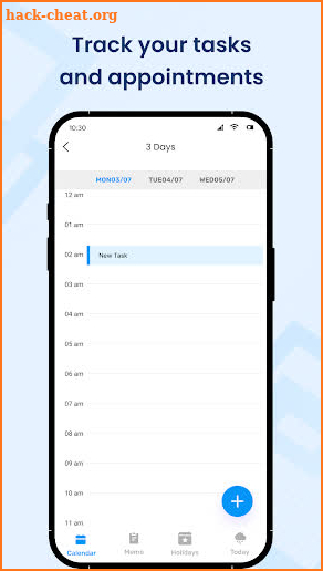 Calendar screenshot